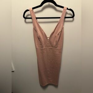 Elegant Pink Sleeveless Dress